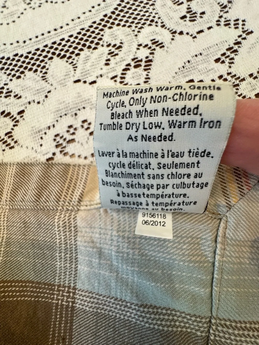 Like New Pottery Barn Plaid Cotton Napkins - Set of Six